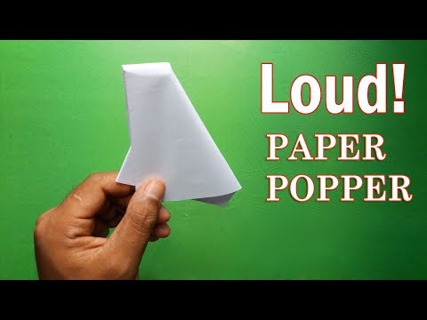How To Make an Easy Paper Popper - Origami Popper Easy and Loud