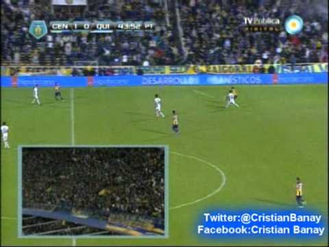 Rosario Central 2 Quilmes 0 (Relato Raul Taquini) Torneo Inicial 2013 Los goles  (4/8/2013)