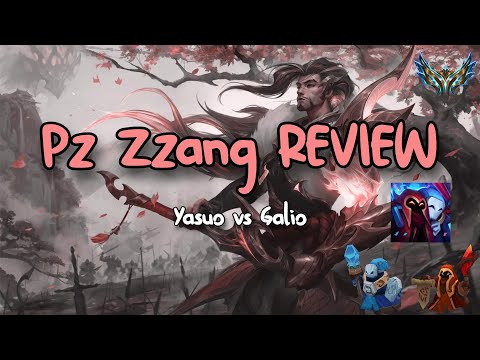 Pz Zzang Review | Yasuo vs Galio | Importance of not Cheating Waves/Timers