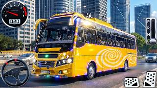 Real City Coach Bus Driving - Offroad Bus Drive 3D Simulator - Android GamePlay