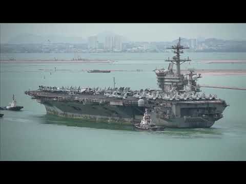 受困的美國航空母艦抵達泰國，引發希望與擔憂！ (Beleaguered US carrier reaches Thailand, raising hopes and fears)