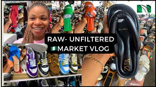 BIGGEST/AFFORDABLE FOOTWEAR MARKET IN NIGERIA 🇳🇬#vlogmas1