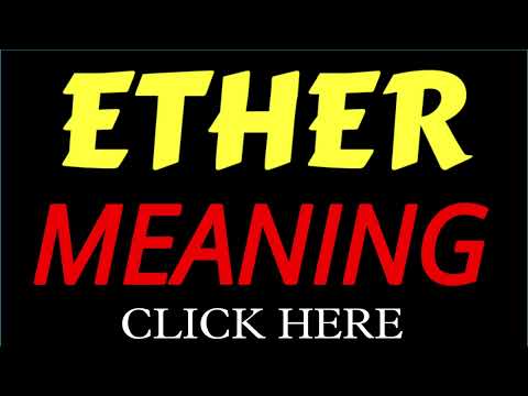 What does the name ETHER mean | ETHER meaning in english | Meaning of name ETHER