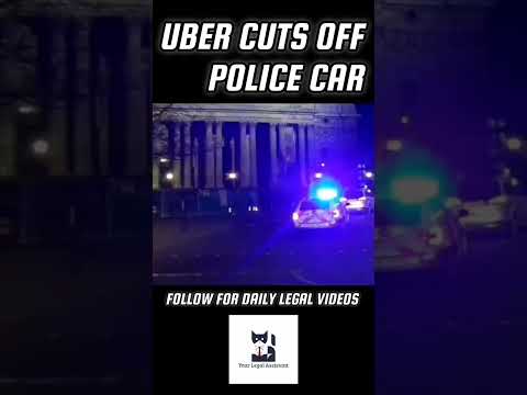 Uber cuts off police car, gets pulled over (London)
