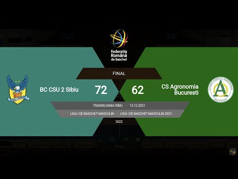 L1BM 2021-2022: BC CSU 2 Sibiu - Agronomia București