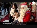 Santa Claus meets japanese kids