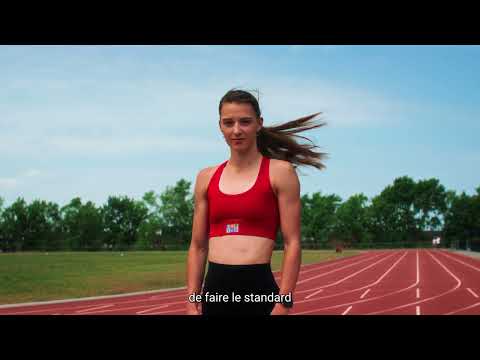 Partenariat entre TOPTOP Outfit et Audrey Leduc, athlète olympique de haut niveau en athlétisme