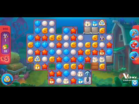 Fishdom. 9114 hard level no boosters and diamonds. 17 moves