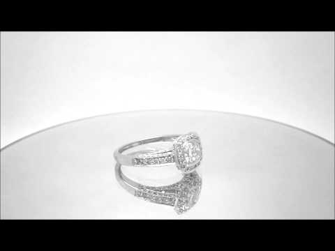 CUSHION CUT DIAMOND ENGAGEMENT RING BEZEL DECO 1.60CTW - KNR INC - 7.1