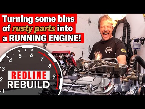 Rusty parts to running engine: Pontiac GTO V-8 engine time-lapse  | Redline Rebuild - S2E4