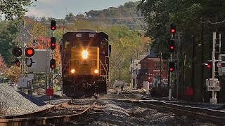 preview picture of video 'CSX Engine Move and Ethanol Train through Point of Rocks, MD 10/17/2014'