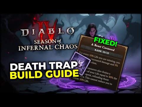 DEATH TRAP IS FIXED! Updated Death Trap Rogue Season 10 Diablo 4 Build Guide