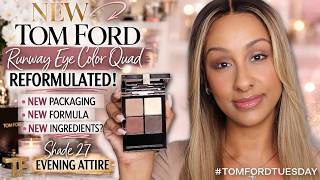 NEW Tom Ford Runway Eye Color Quad Review | 2 Looks | Reformulated Formula & New Packaging