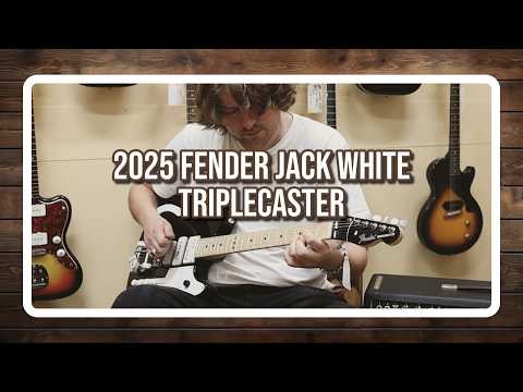 Fender Jack White Triplecaster 2025, Black and White Ebony image 10