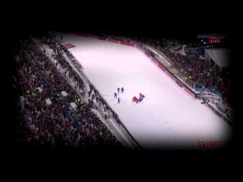 Simon Ammann Bischofshofen 2015 CRASH