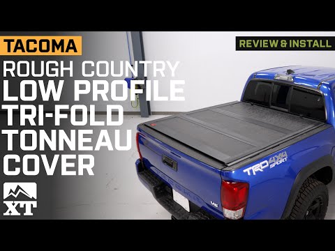 2016-2023 Tacoma Rough Country Hard Low Profile Tri-Fold Tonneau Cover Review & Install