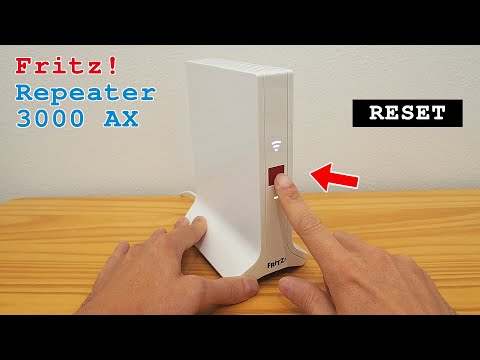 FRITZ! Repeater 3000 AX Wi-Fi 6 extender tri-band • Factory reset
