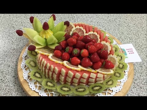 Tutorial  🍈🍉 Vegetables and Fruit Decoration / Watermelon  do it yourself  - By JUST FOR FUN