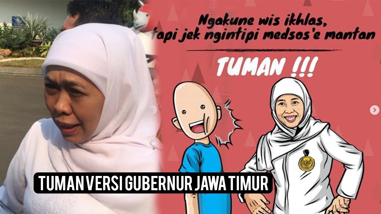 Begini Meme TUMAN Versi Gubernur Jawa Timur Khofifah Yang Bikin