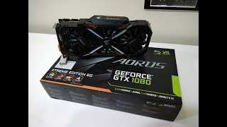 Video thumbnail for GigaByte Aorus GeForce GTX 1080 8GB Xtreme Edition Graphics Card Unboxing And Benchmarks by AKSHAY BHOPANI