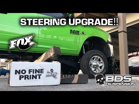 LIFTED Ram 2500 Gets HUGE Steering Upgrade!! (Fox 2.0 Dual Steering Stabilizers)