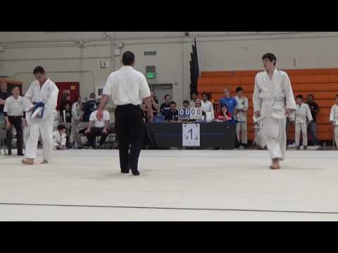 Ron Belman throws Henrik Movsisyan (Blue belt) 2017 Vacaville PAL Judo Tournament