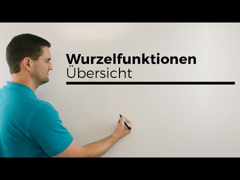 Wurzelfunktionen, Übersicht| Mathe by Daniel Jung