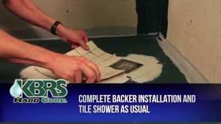 How to Install a Shower Pan Using the KBRS Tileabl