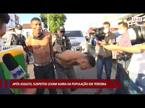 Após assaltos, suspeitos levam surra da população 14 06 2021