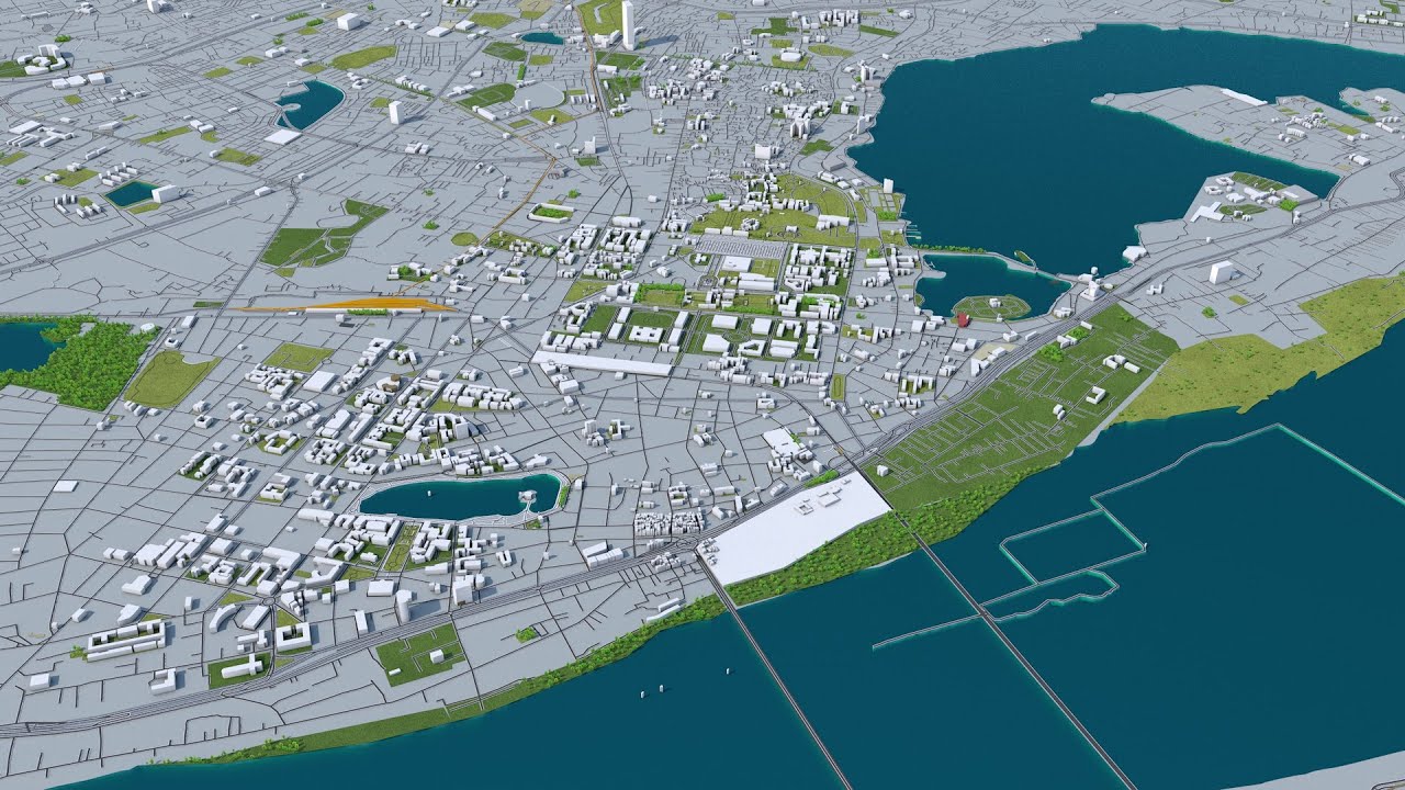 Hanoi Vietnam 30km city 3d model