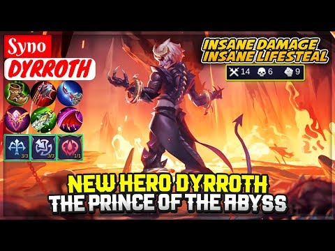 New Hero Dyrroth, The Prince of the Abyss [ Syno Dyrroth ] Mobile Legends Video