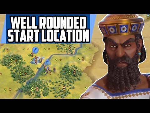 This is a well rounded Start Location with INSANE potential - Civ 6 Babylon