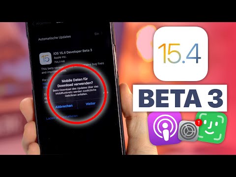 iOS 15.4 Beta 3 - Was ist neu? (Mobile Daten-Update, Podcasts, FaceID & mehr!) | Nils-Hendrik Welk