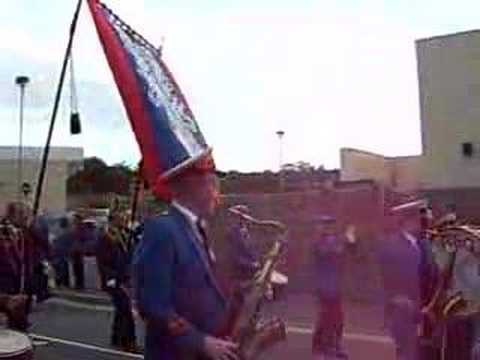 Regal Accordian and Saxophone Band at Black Saturday 06