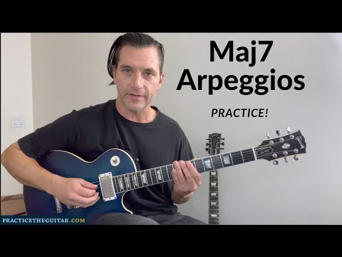 Major 7th Arpeggios Guitar Lesson-How To Play Major 7th Arpeggios