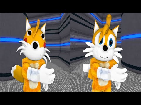 Old vs New Tails Jumpscare - Roblox Piggy Fan Game