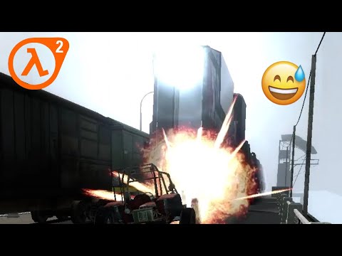 TRAIN VERSUS CAR! | Half-Life 2 Pt15