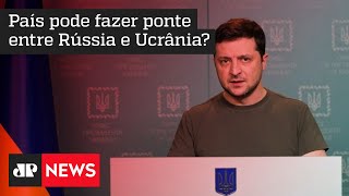 Zelensky fala com o Parlamento de Israel para buscar apoio à Ucrânia