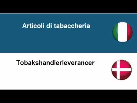 Imparare il Danese = Tabacchi lavorati