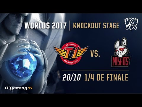 SKT T1 vs Misfits - World Championship 2017 - 1/4 de finale - League of Legends