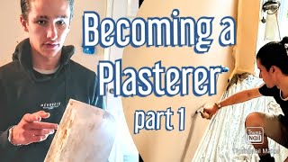 APPRENTICE PLASTERER STARTING OUT.. (Becoming a Plasterer part 1)