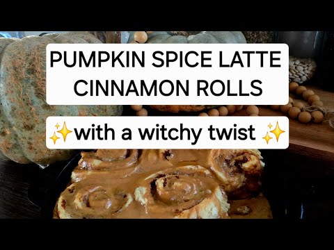 We use jarrahdale pumpkins from our garden in this magical PSL cinnamon roll dessert.