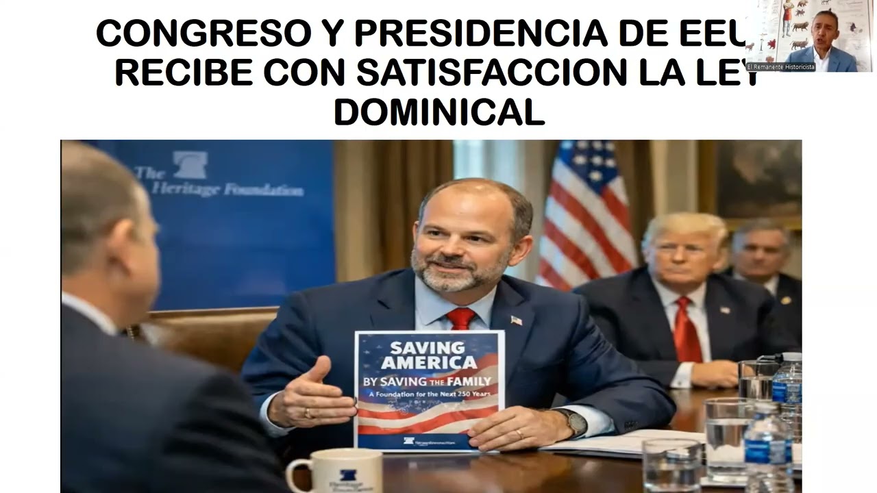 A SEGUNDOS PROFETICOS PARA APROBAR LEY DOMINICAL EN EEUU Y EN EL MUNDO ENTERO. Carlos Gómez. Parte 1