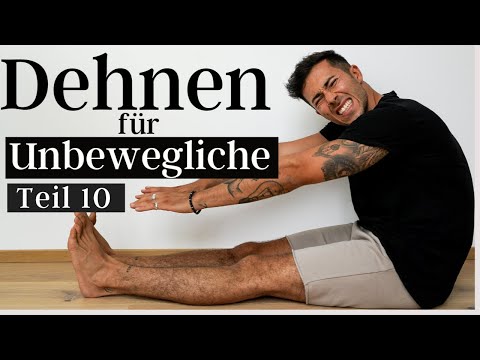 DEHNEN FÜR UNBEWEGLICHE Teil 10 - 20 Minuten Stretching Routine für Anfänger & Männer