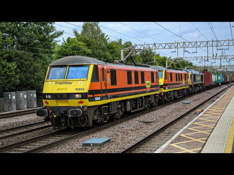 90048+ 90009+ 66598 Roll Through Colchester With 4S88 Felixstowe North F.L.T To Coatbridge F.L.T