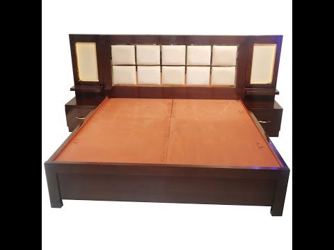 Amaltas Back Cushioned Bed with Lights - photo 2