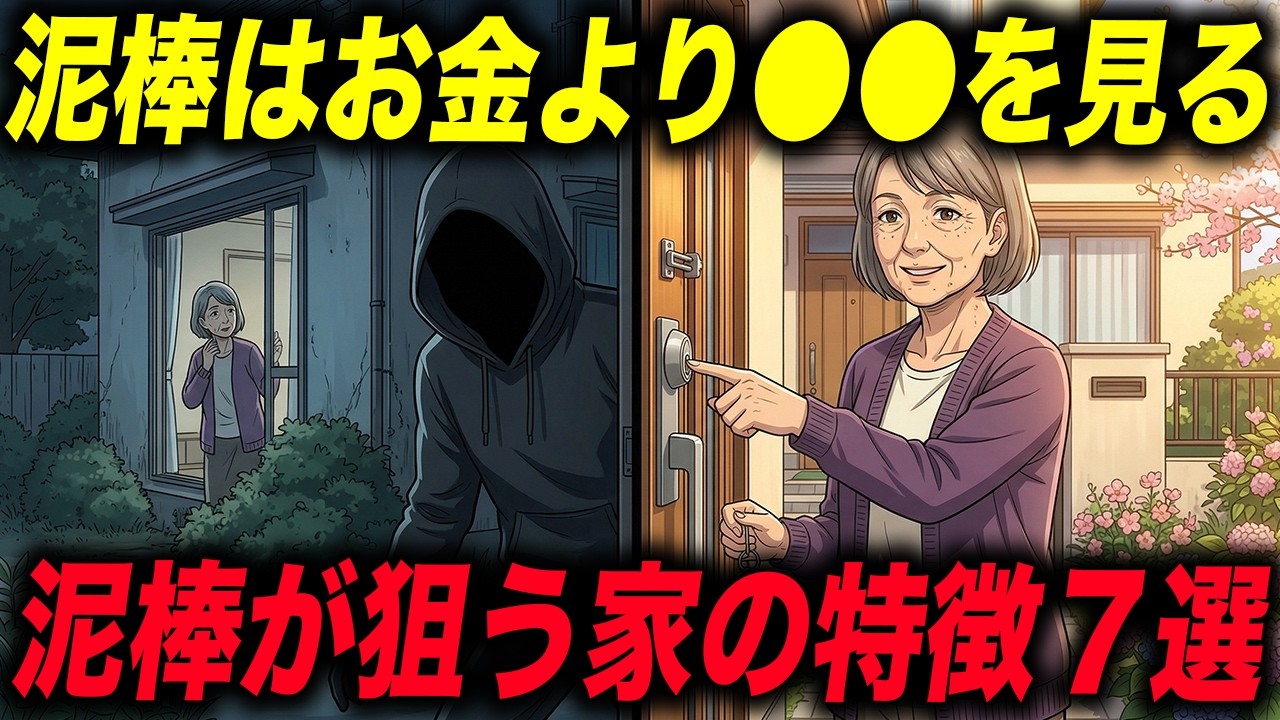 「盗まれるものがない」が一番危ない。泥棒が狙うのはお金じゃなかった