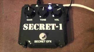 Video thumbnail for Secret Efx SECRET-1 overdrive by Vintage Stompboxes
