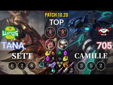 JAG TaNa Sett vs JDG 705 Camille Top - KR Patch 10.20