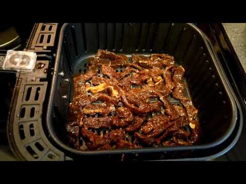 Making beef jerky in the Gourmia air fryer part 2